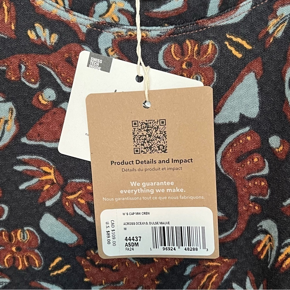 NWT Patagonia Capilene Midweight Crew Base Layer Shirt M Thumb Loops - Picture 7 of 8